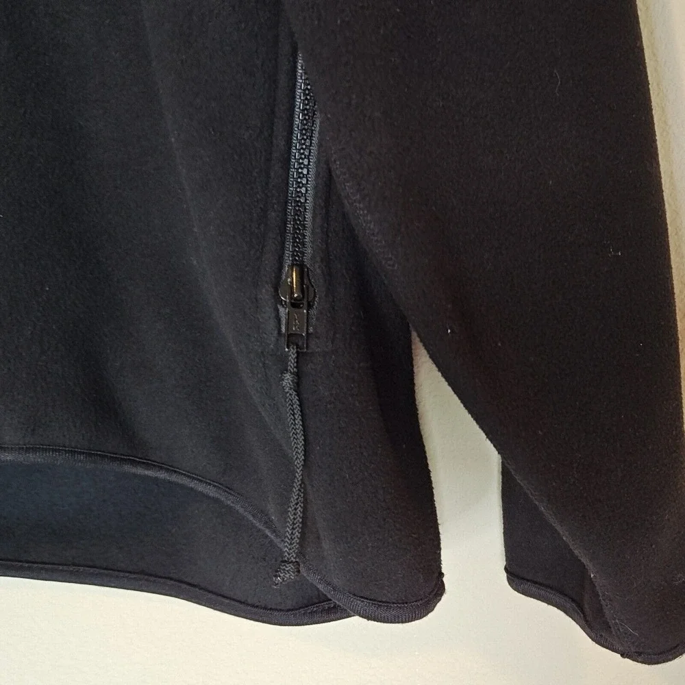 VTG REI Windbloc Polartec Fleece Jacket Full Zip‎ Black Men's XS Women's L Thick
